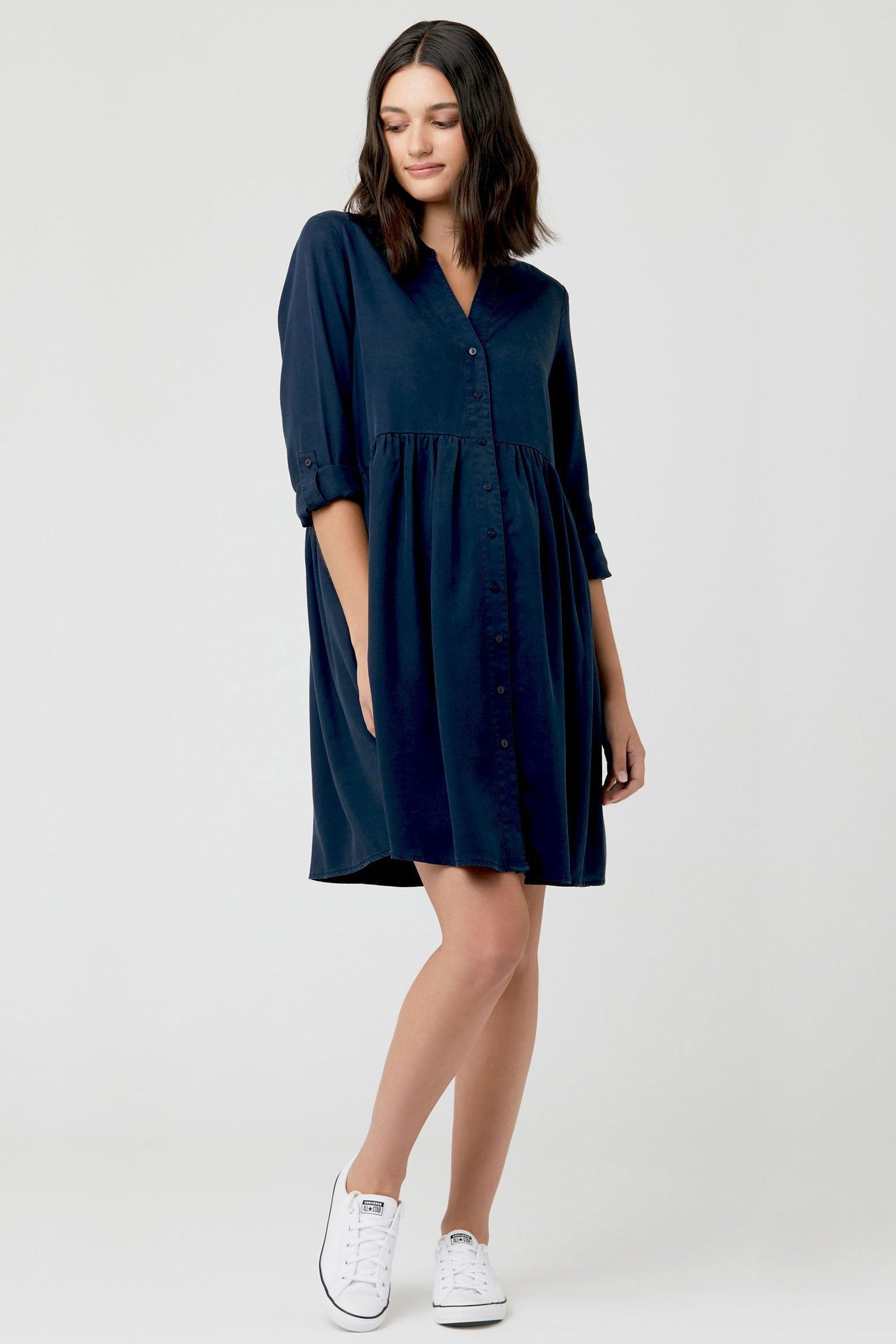 Demi Tencel Maternity Nursing Dress - www.Shopthatapp.com