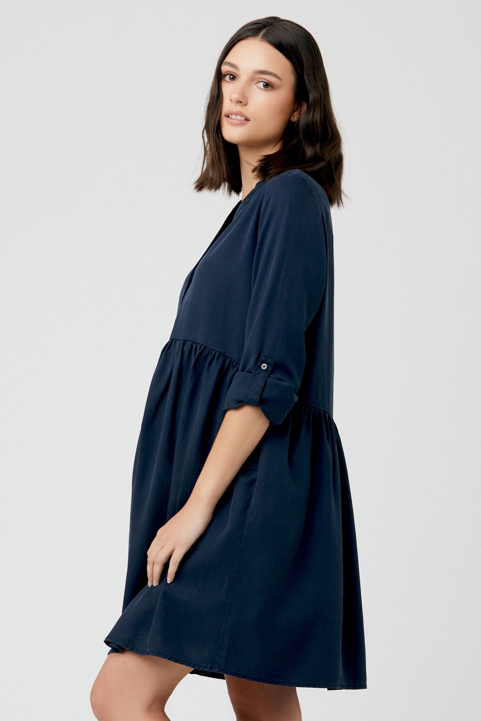 Demi Tencel Maternity Nursing Dress - www.Shopthatapp.com