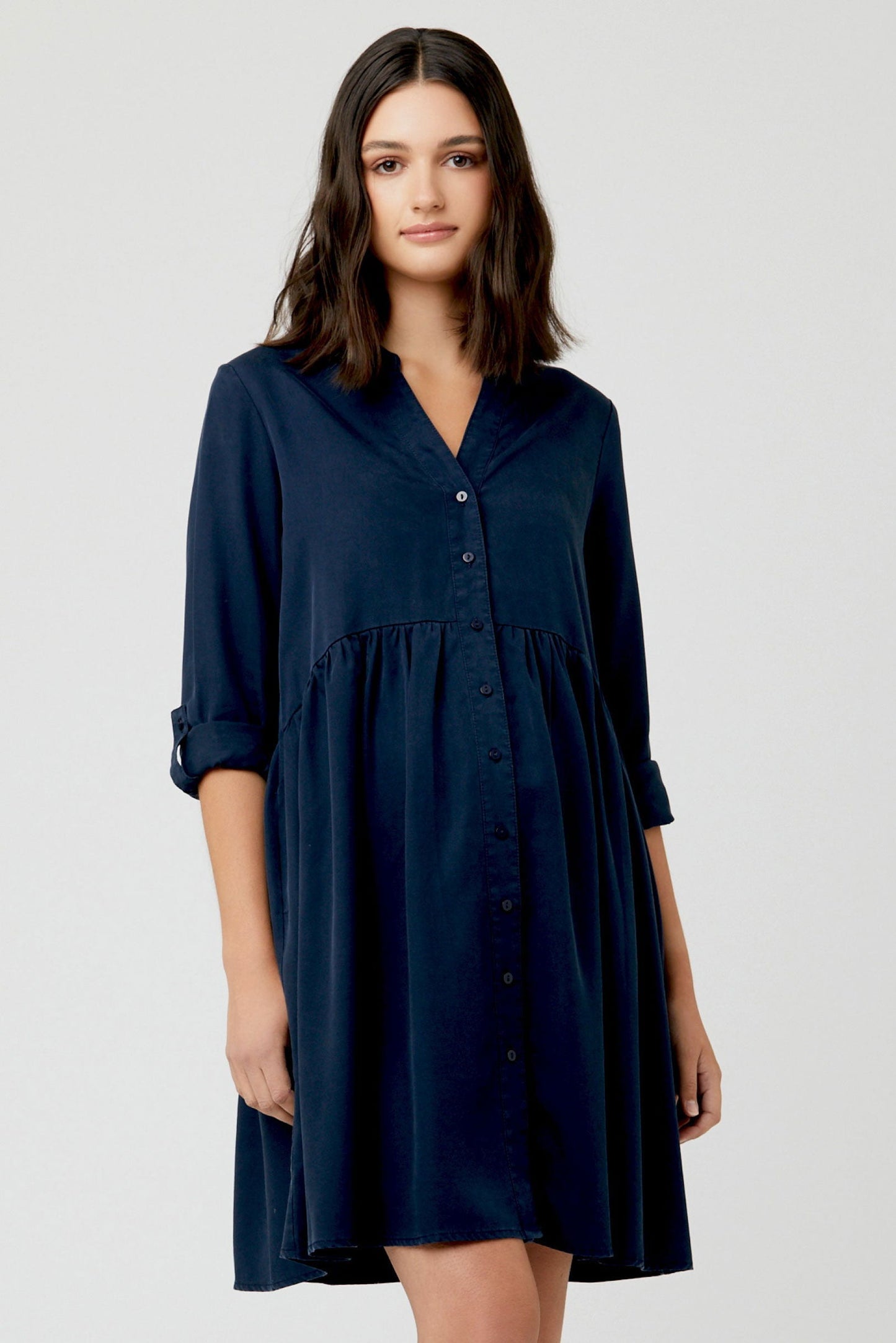 Demi Tencel Maternity Nursing Dress - www.Shopthatapp.com