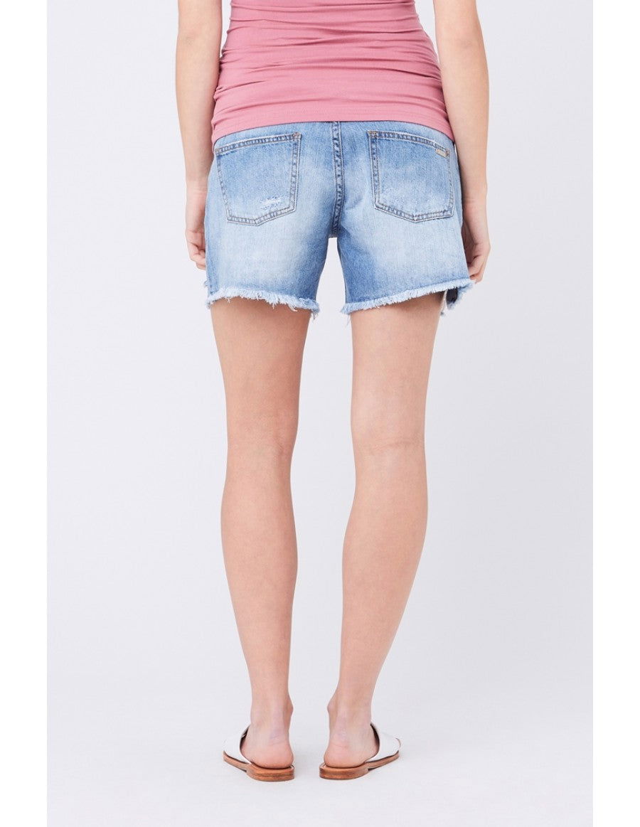 Distressed Denim Shorts - www.Shopthatapp.com