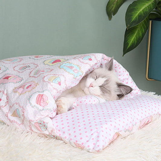 Dog & Cat Futon-Style Sleeping Bag - www.Shopthatapp.com