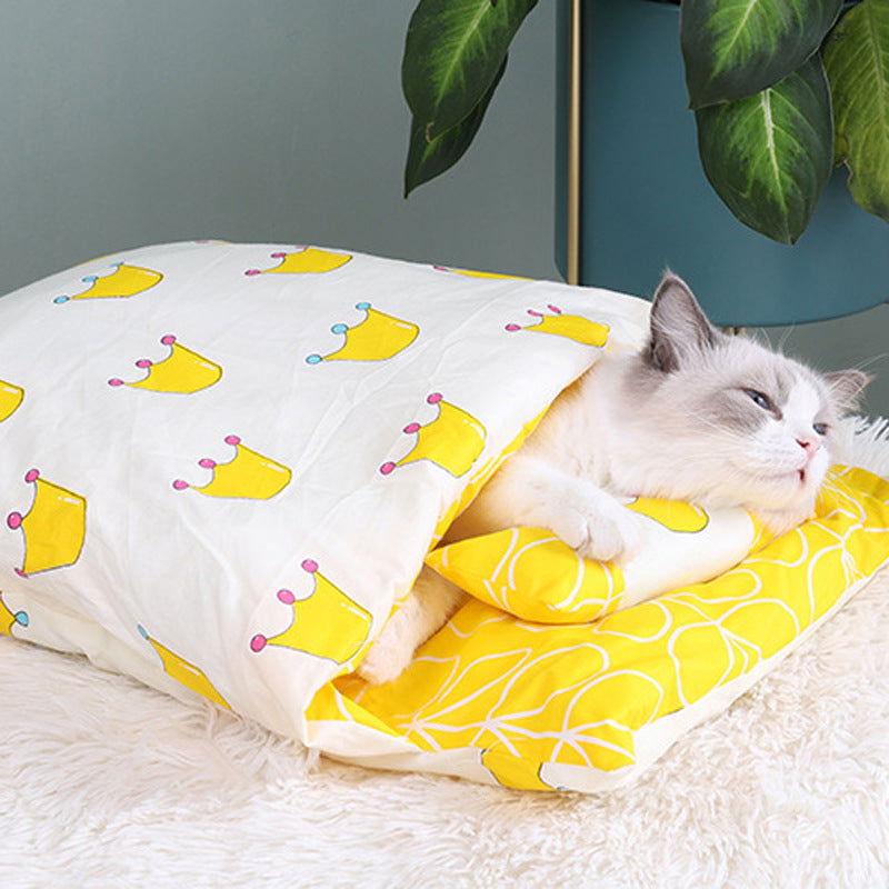 Dog & Cat Futon-Style Sleeping Bag - www.Shopthatapp.com