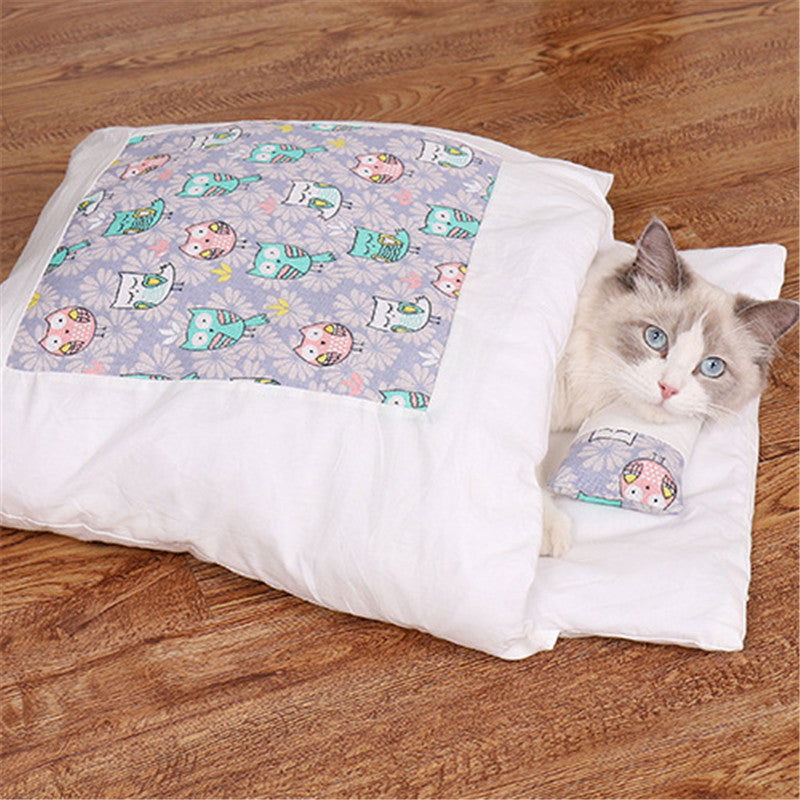 Dog & Cat Futon-Style Sleeping Bag - www.Shopthatapp.com