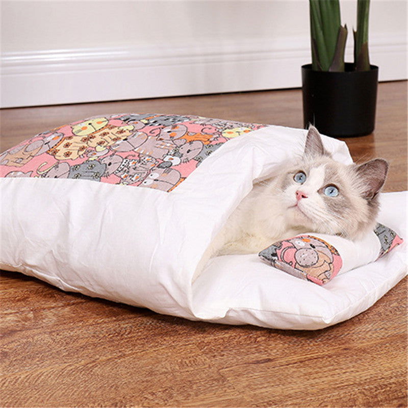 Dog & Cat Futon-Style Sleeping Bag - www.Shopthatapp.com