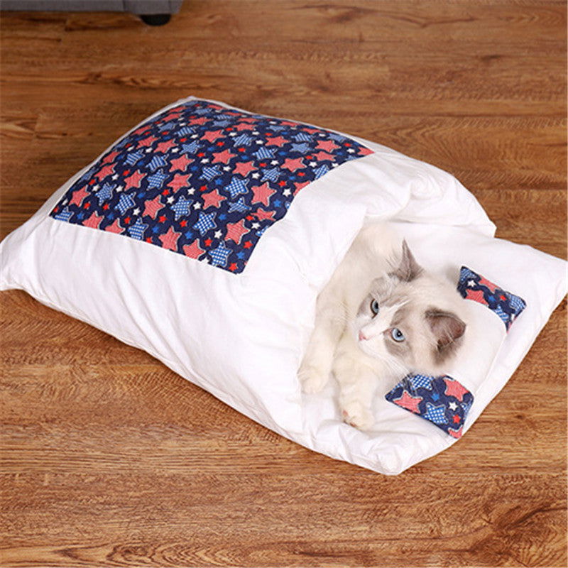 Dog & Cat Futon-Style Sleeping Bag - www.Shopthatapp.com