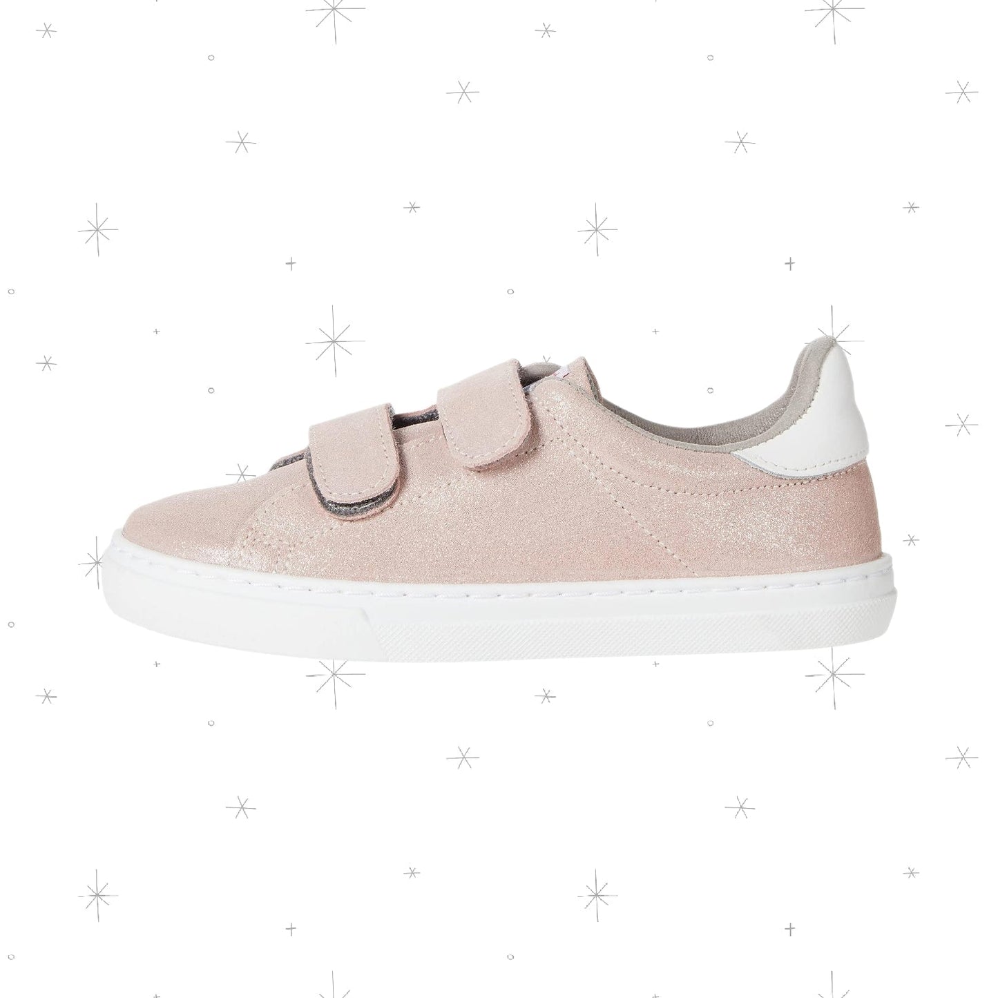 Double Velcro Glitter Sneaker - www.Shopthatapp.com