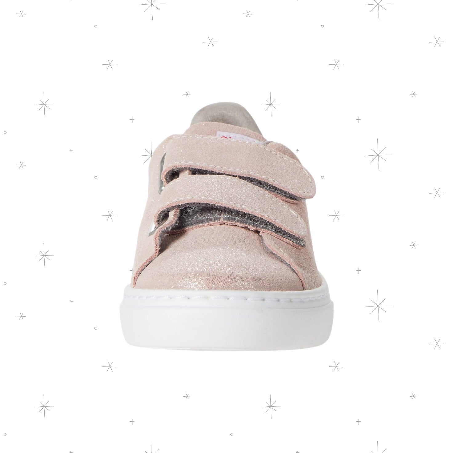 Double Velcro Glitter Sneaker - www.Shopthatapp.com