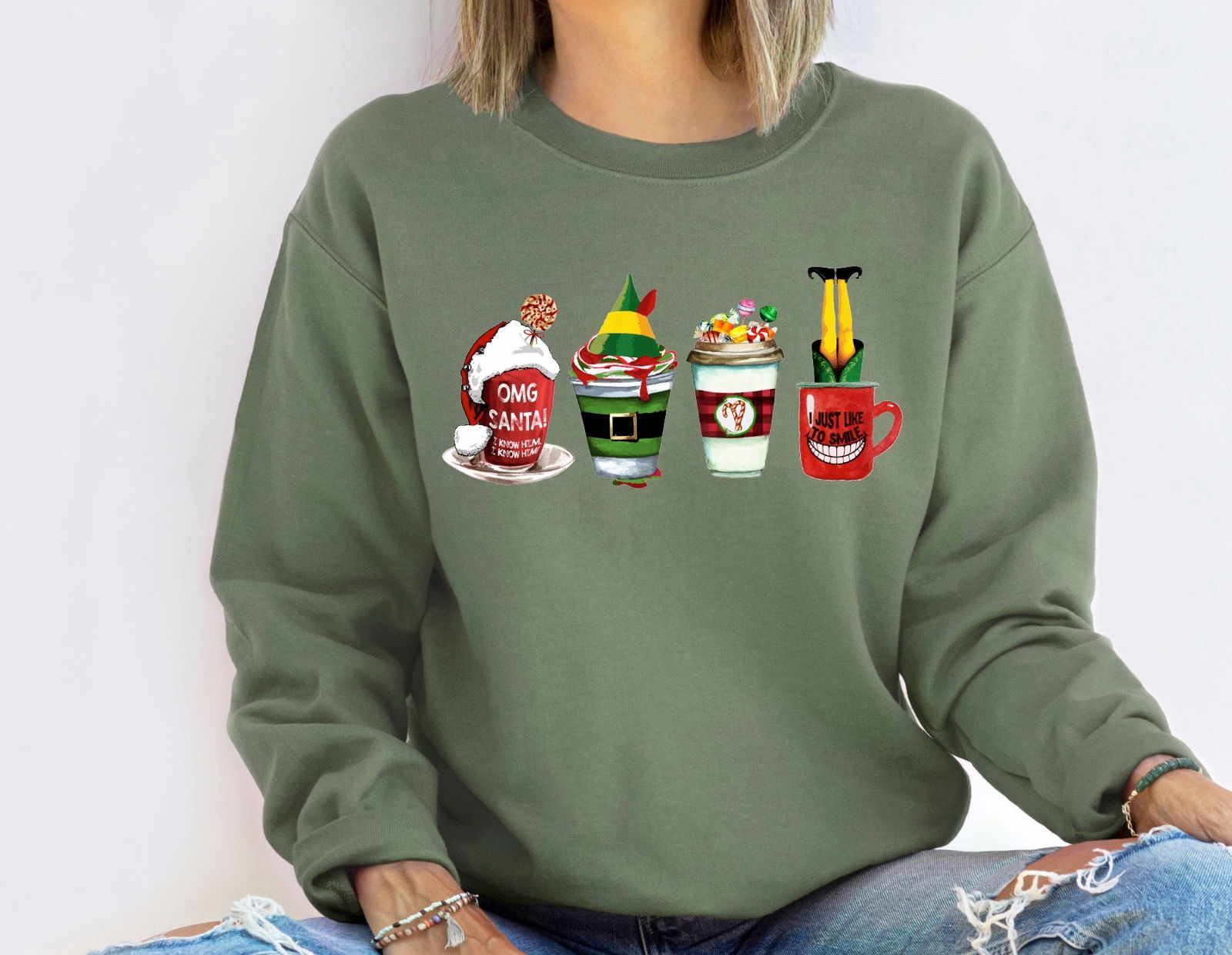 ELF coffee Crewneck - www.Shopthatapp.com