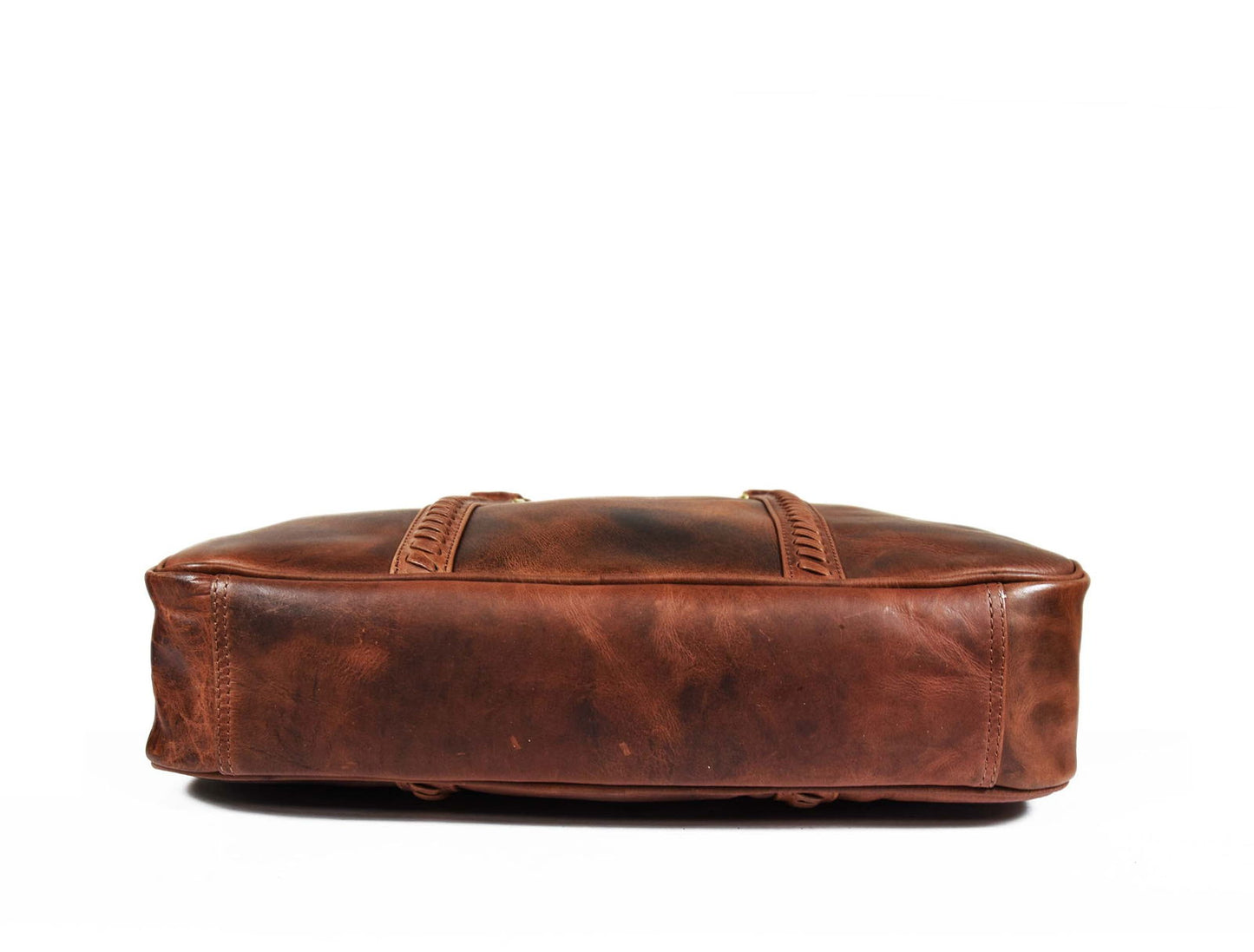 Fairfield Leather Briefcase - Walnut - www.Shopthatapp.com