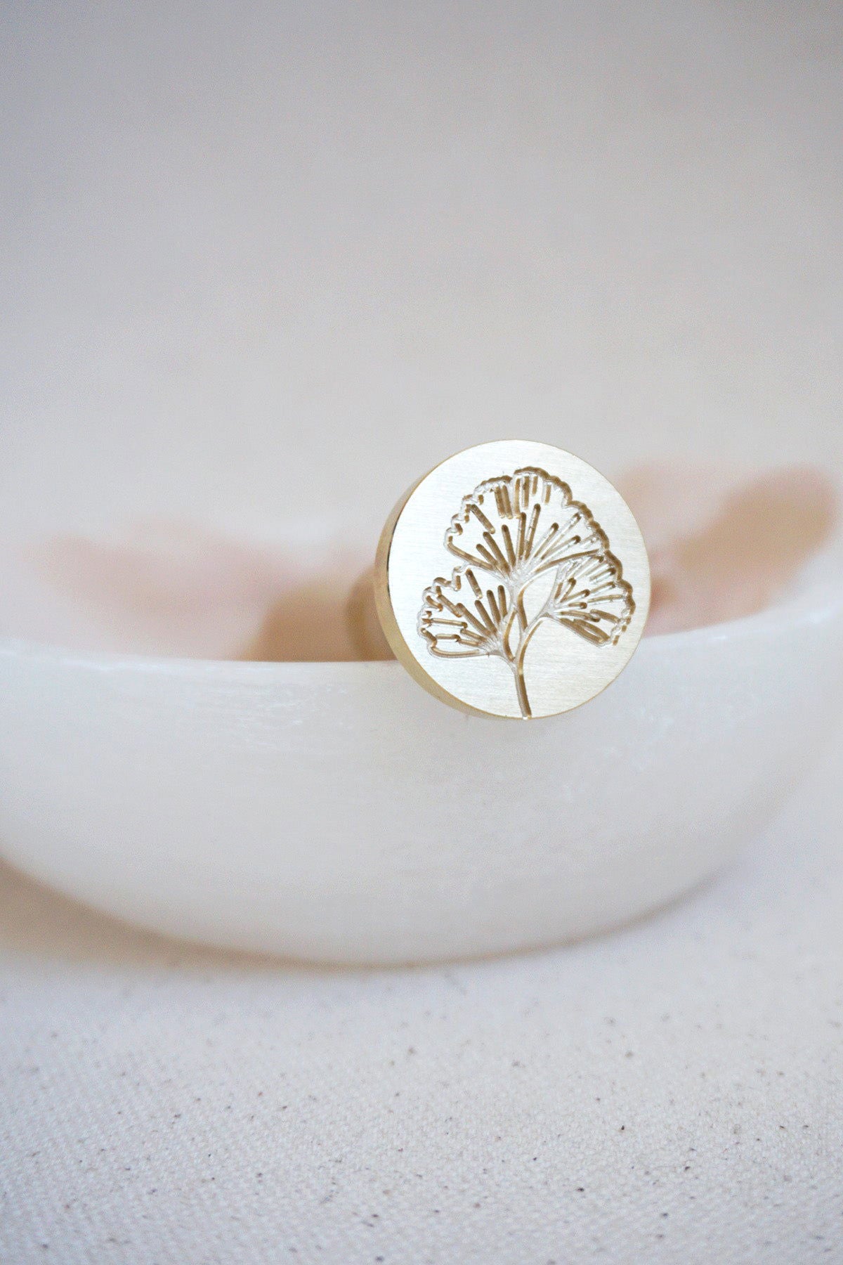 Ginkgo wax stamp - www.Shopthatapp.com