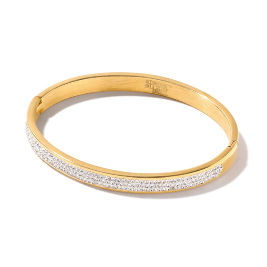 Gold Bold Bangle - www.Shopthatapp.com