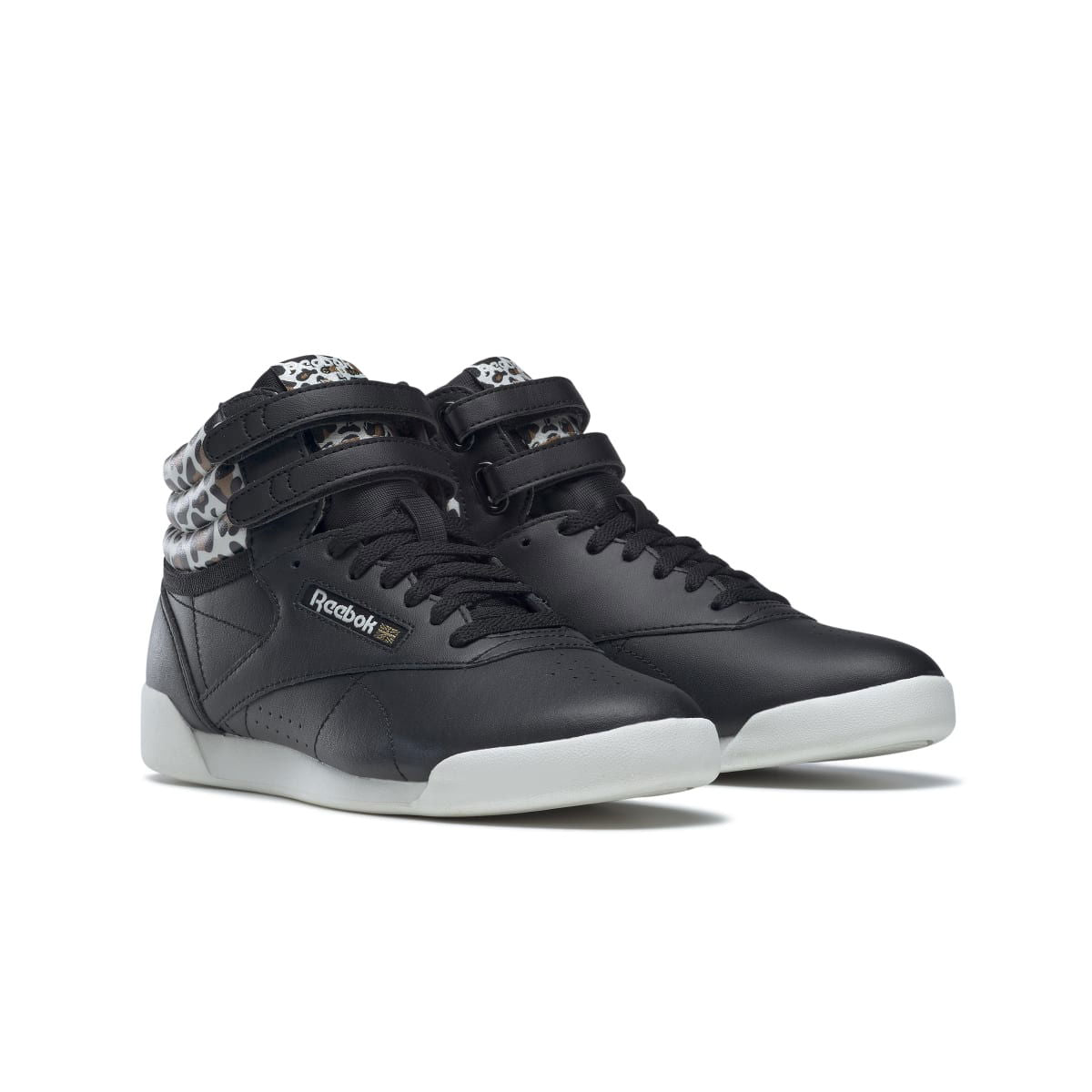 REEBOK HP6446 F/S HI JR'S (Medium) Black/Shara/Gold Leather Lifestyle Shoes - www.Shopthatapp.com