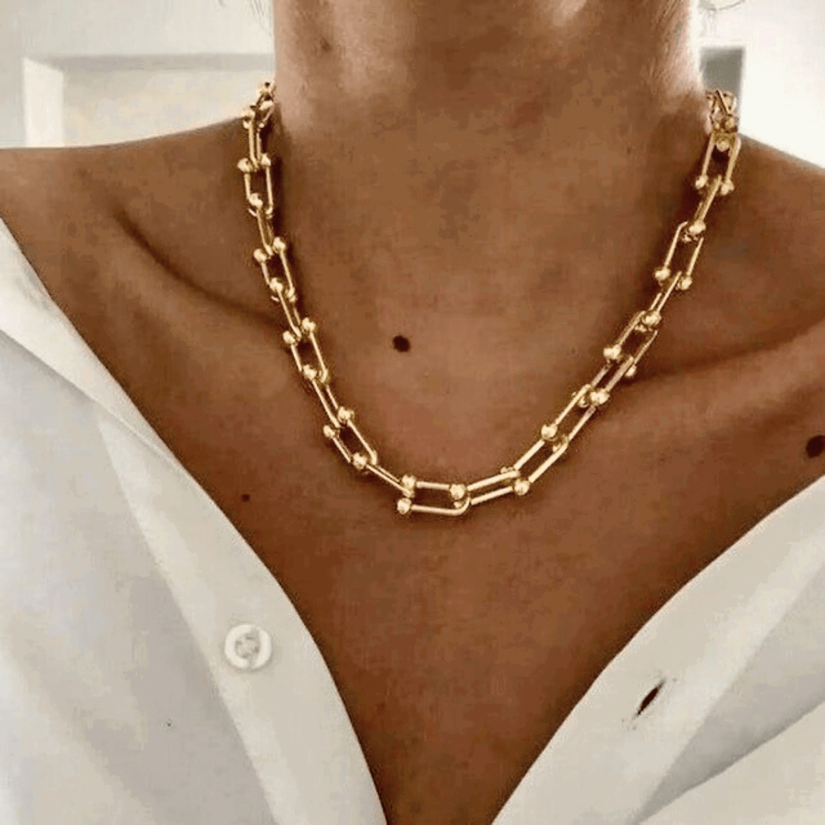 Graduated Link Necklace - www.Shopthatapp.com