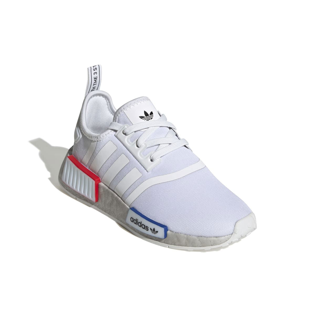 ADIDAS GY4279 NMD_R1 JR'S (Medium) White/White/Grey Mesh Running Shoes - www.Shopthatapp.com