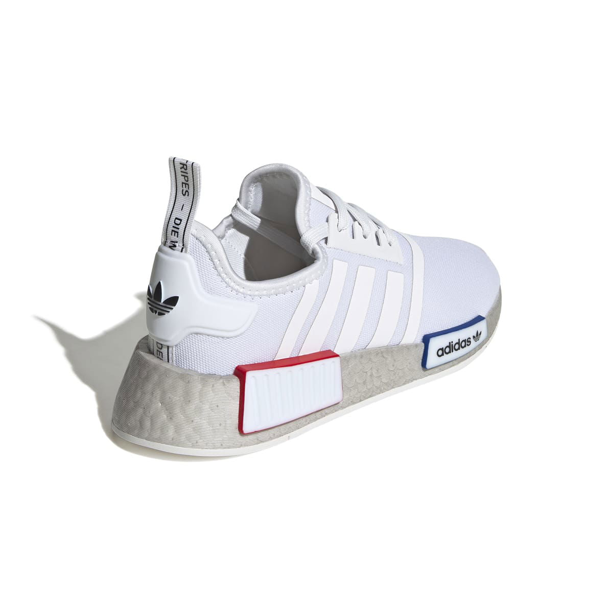 ADIDAS GY4279 NMD_R1 JR'S (Medium) White/White/Grey Mesh Running Shoes - www.Shopthatapp.com