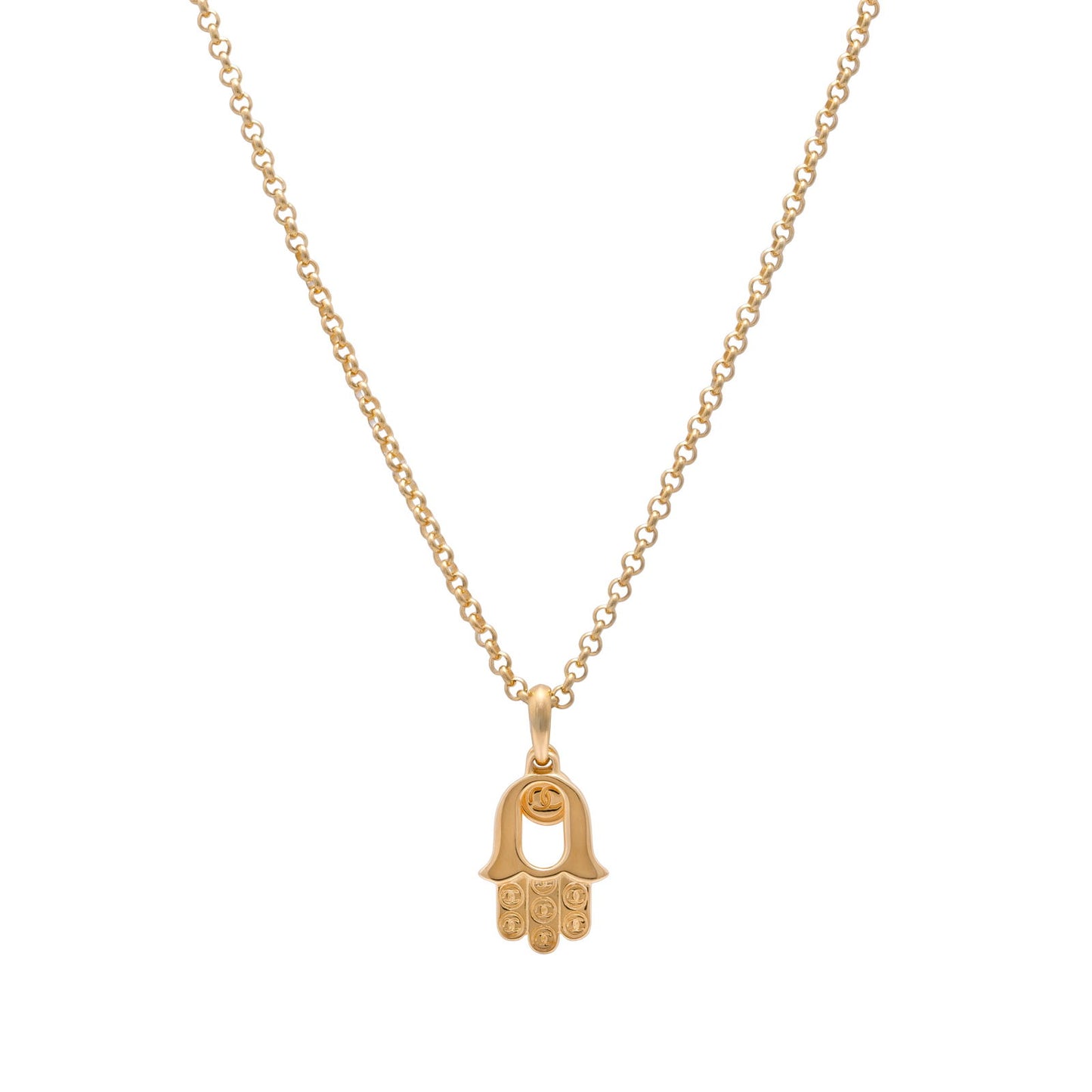 Hamsa Pendant (Gold) - www.Shopthatapp.com