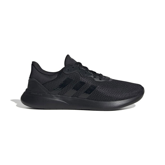 ADIDAS GY9245 QT RACER 3.0 WMN'S (Medium) Black/Black/Iron Metallic Textile Training Shoes - www.Shopthatapp.com