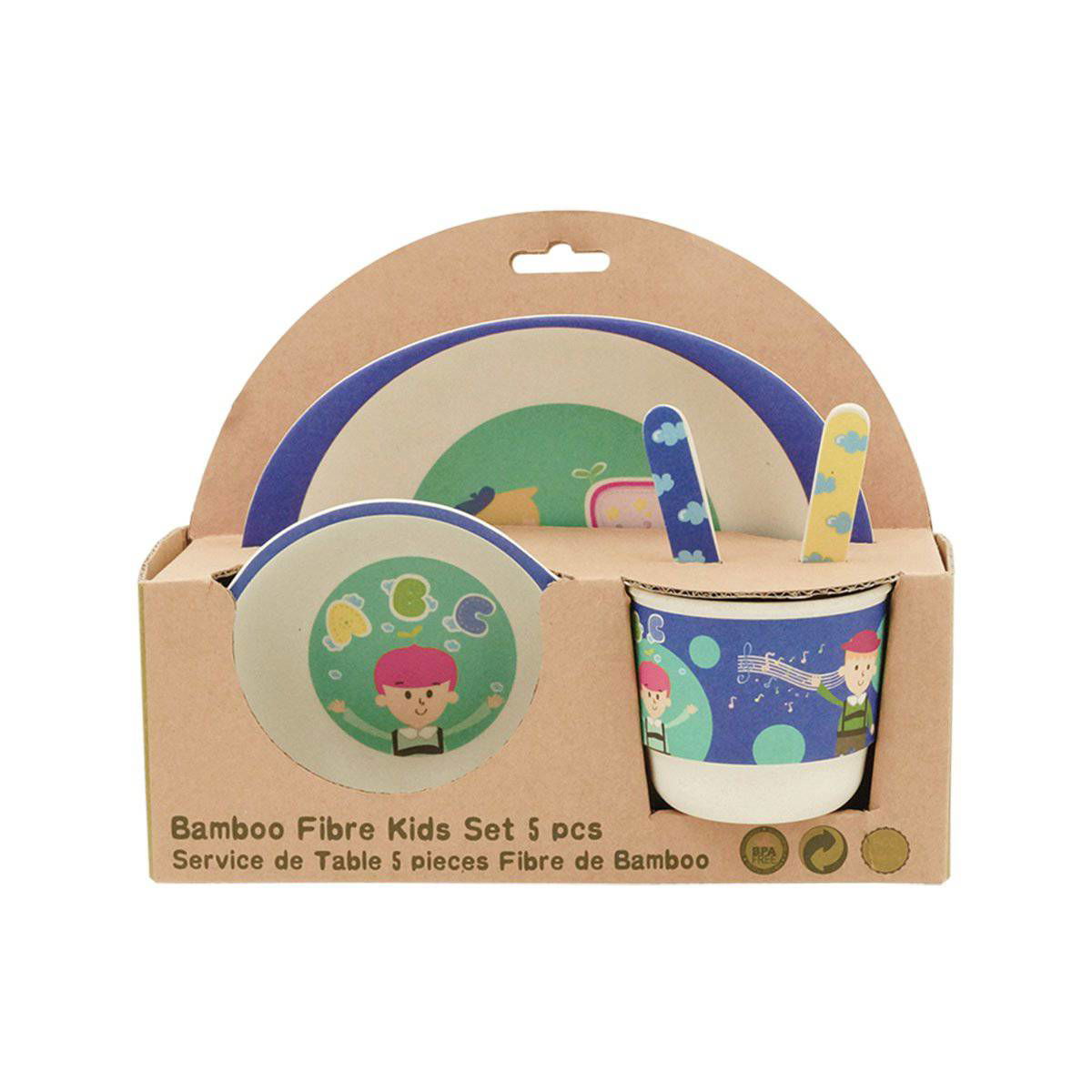 KIDS DINNER SET BLUE BOY - www.Shopthatapp.com