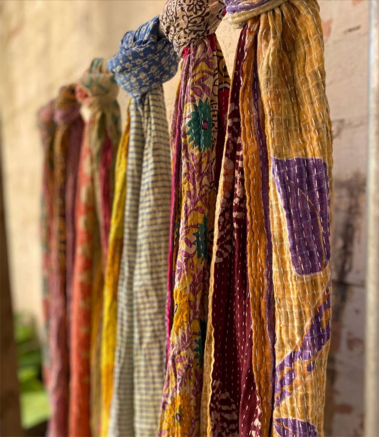 Kantha Scarf Scarves - www.Shopthatapp.com