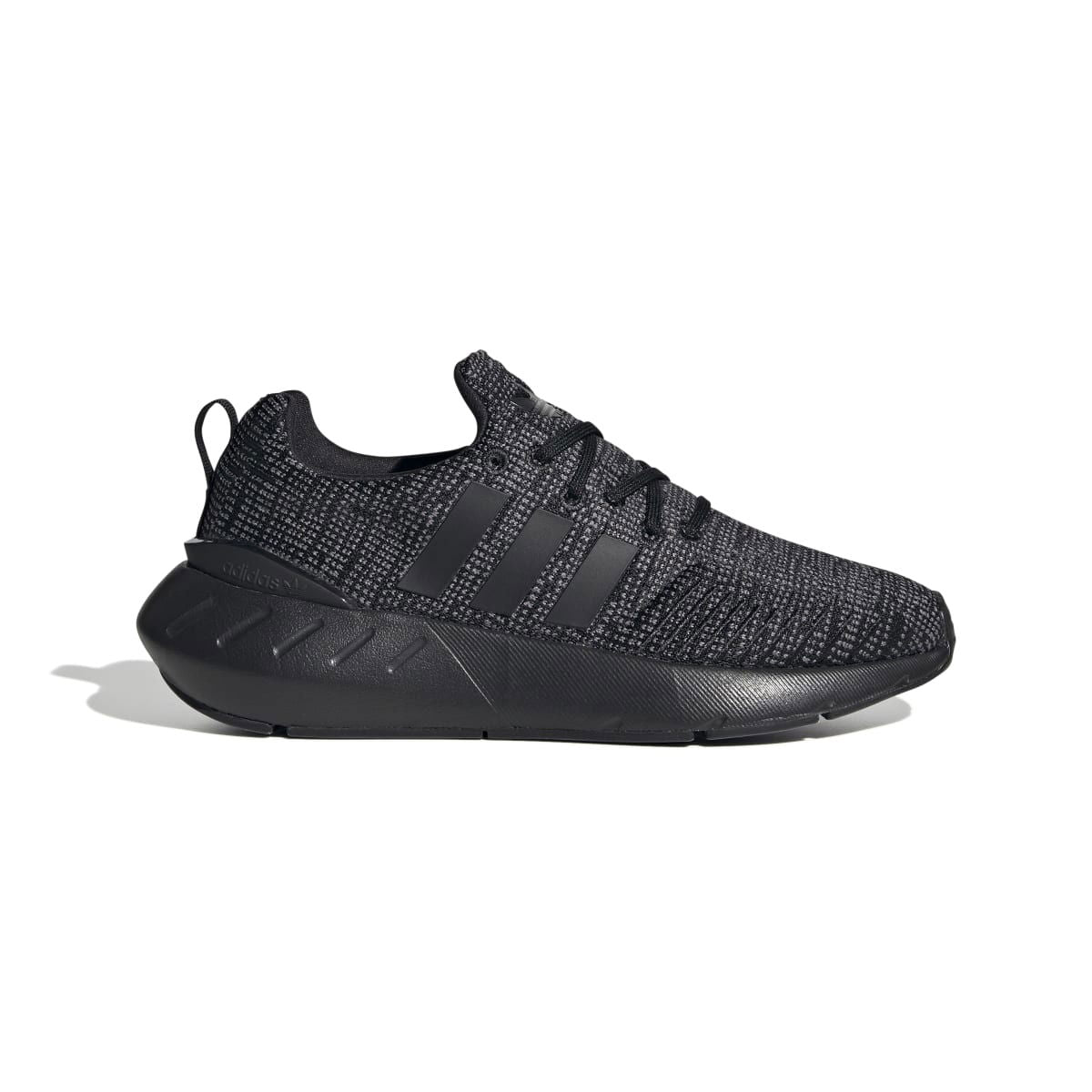 ADIDAS GW8166 SWIFT RUN 22 JR'S (Medium) Black/Grey/White Mesh/Knit Running Shoes - www.Shopthatapp.com