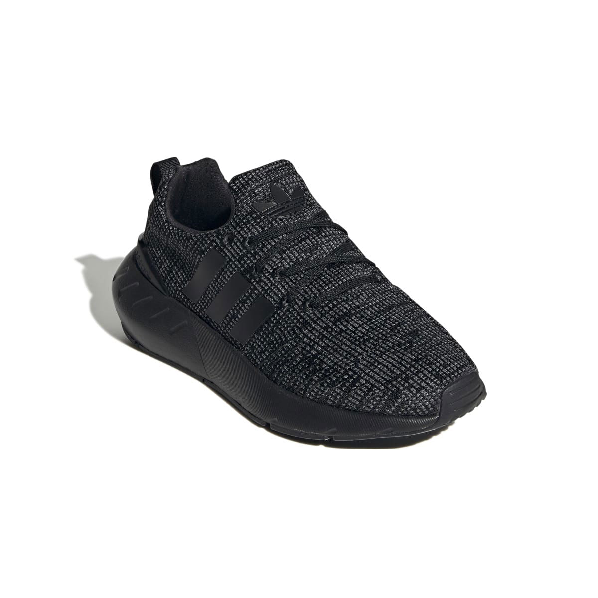 ADIDAS GW8166 SWIFT RUN 22 JR'S (Medium) Black/Grey/White Mesh/Knit Running Shoes - www.Shopthatapp.com