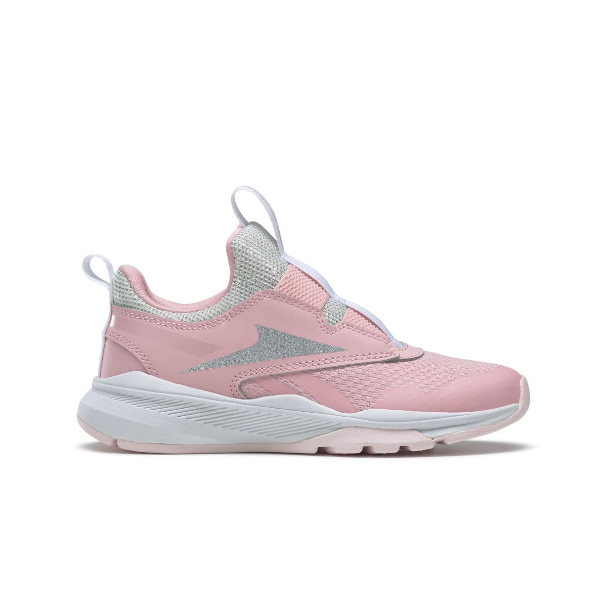 REEBOK GW1237 XT SPRINTER SLIP-ON YTH'S (Medium) Pink/Pink/Silver Textile/Leather Running Shoes - www.Shopthatapp.com