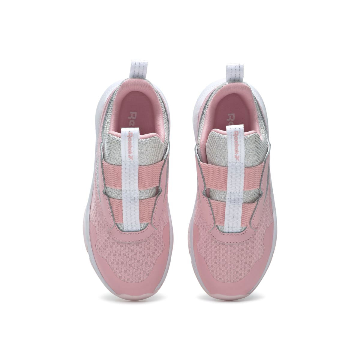 REEBOK GW1237 XT SPRINTER SLIP-ON YTH'S (Medium) Pink/Pink/Silver Textile/Leather Running Shoes - www.Shopthatapp.com