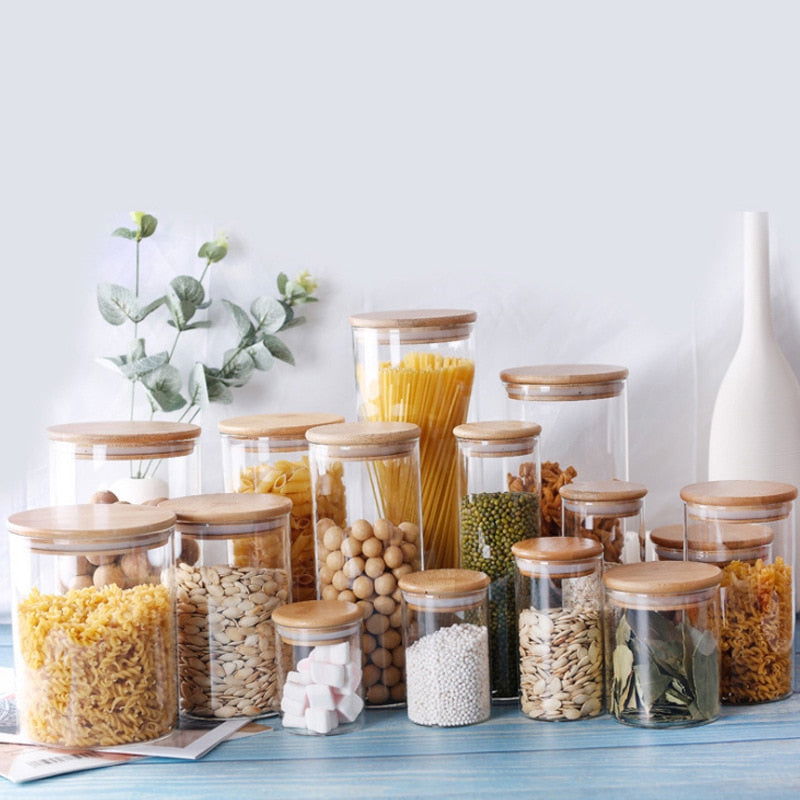 Mason Glass Storage Containers - www.Shopthatapp.com