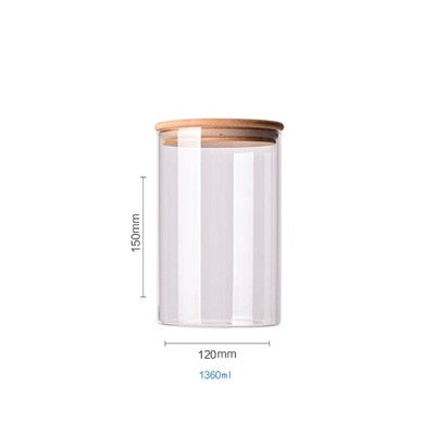 Mason Glass Storage Containers - www.Shopthatapp.com