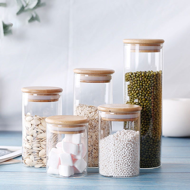 Mason Glass Storage Containers - www.Shopthatapp.com