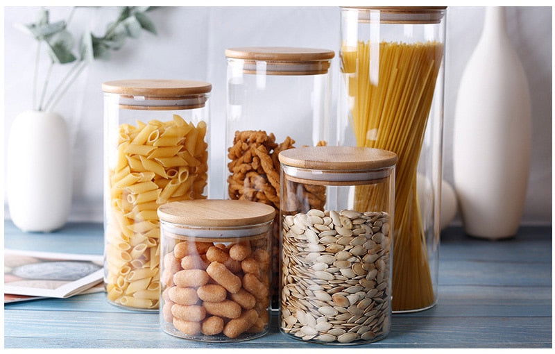 Mason Glass Storage Containers - www.Shopthatapp.com