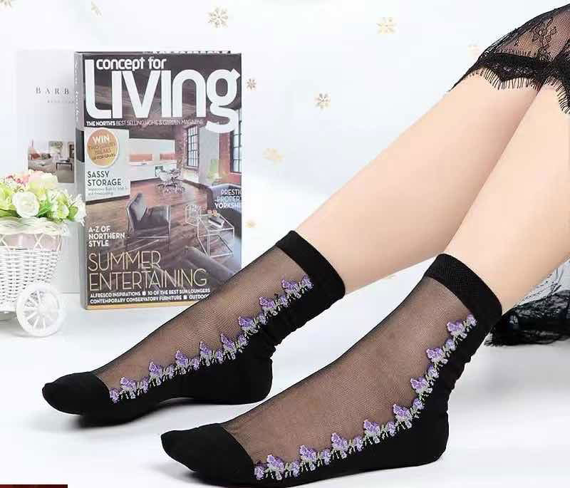 Midnight Vine Sock-Penelope - www.Shopthatapp.com