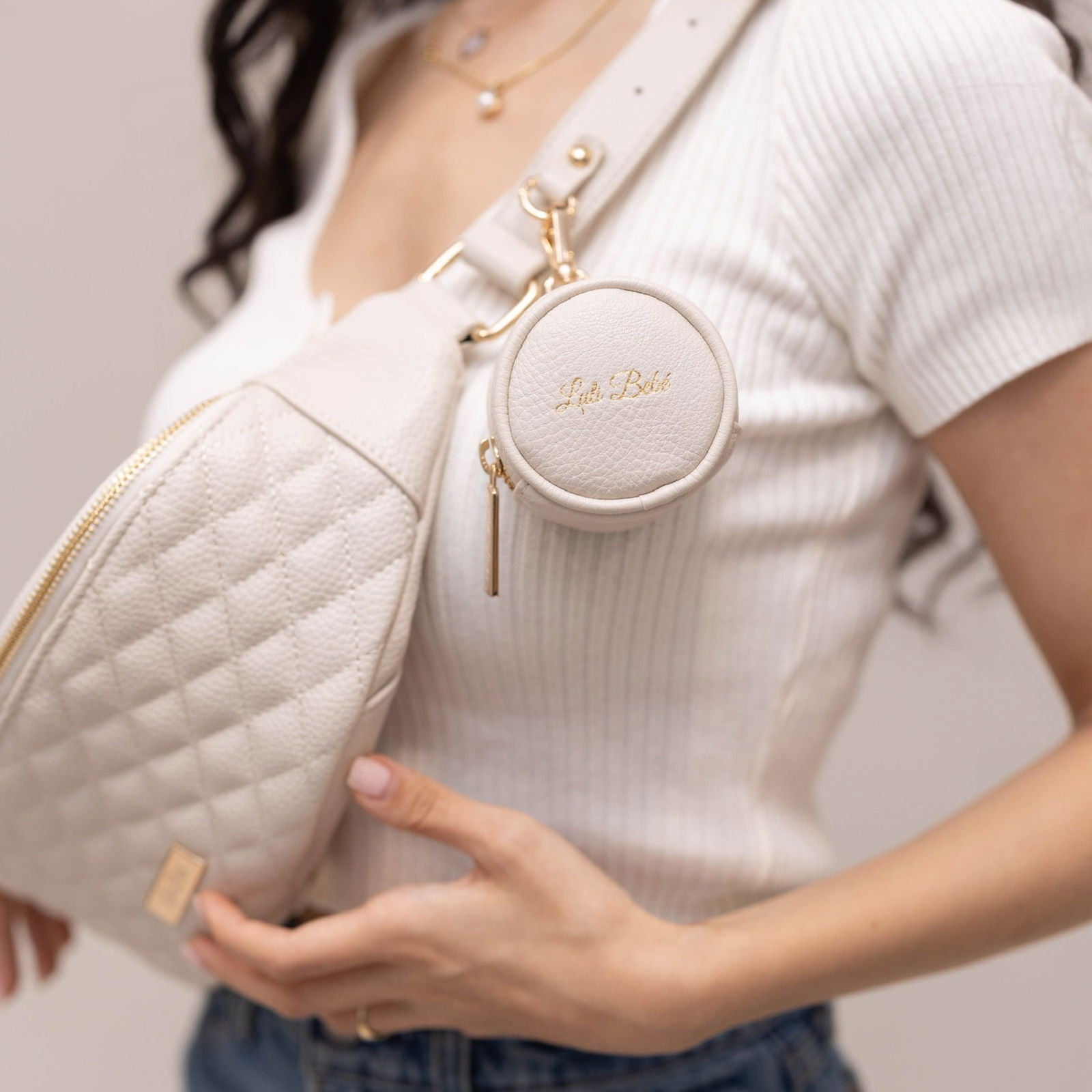 Monaco Sling Bag | Pearl White - www.Shopthatapp.com