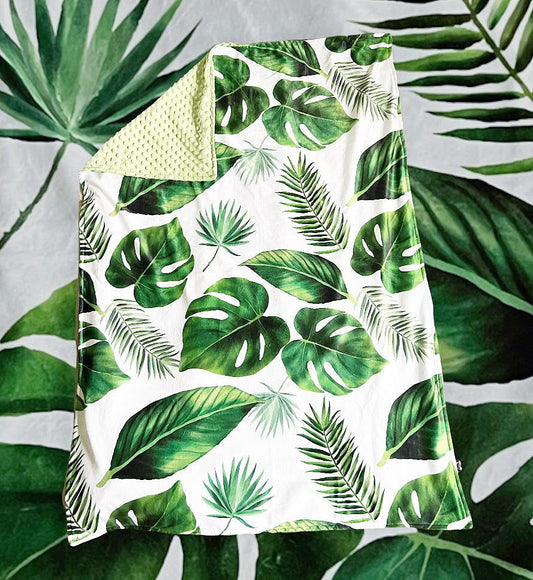 PRÉCOMMANDE Doudou basinette doublé monstera - www.Shopthatapp.com