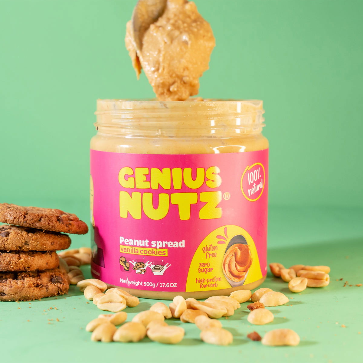 Peanut Spread Vanilla Cookies - www.Shopthatapp.com