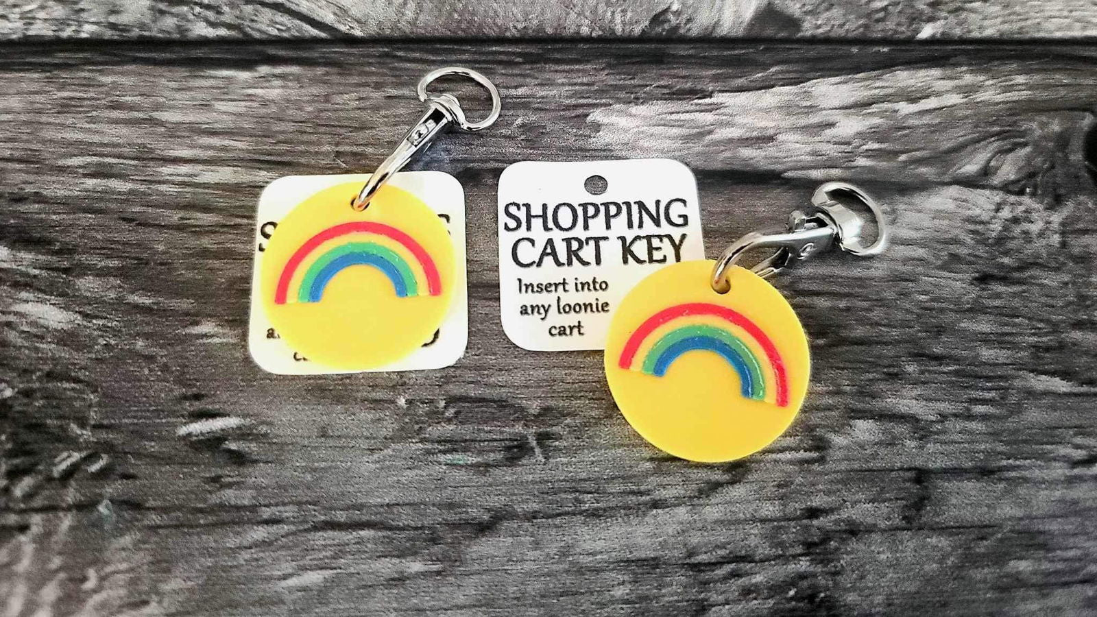 Pride Shopping Cart Keychain - www.Shopthatapp.com