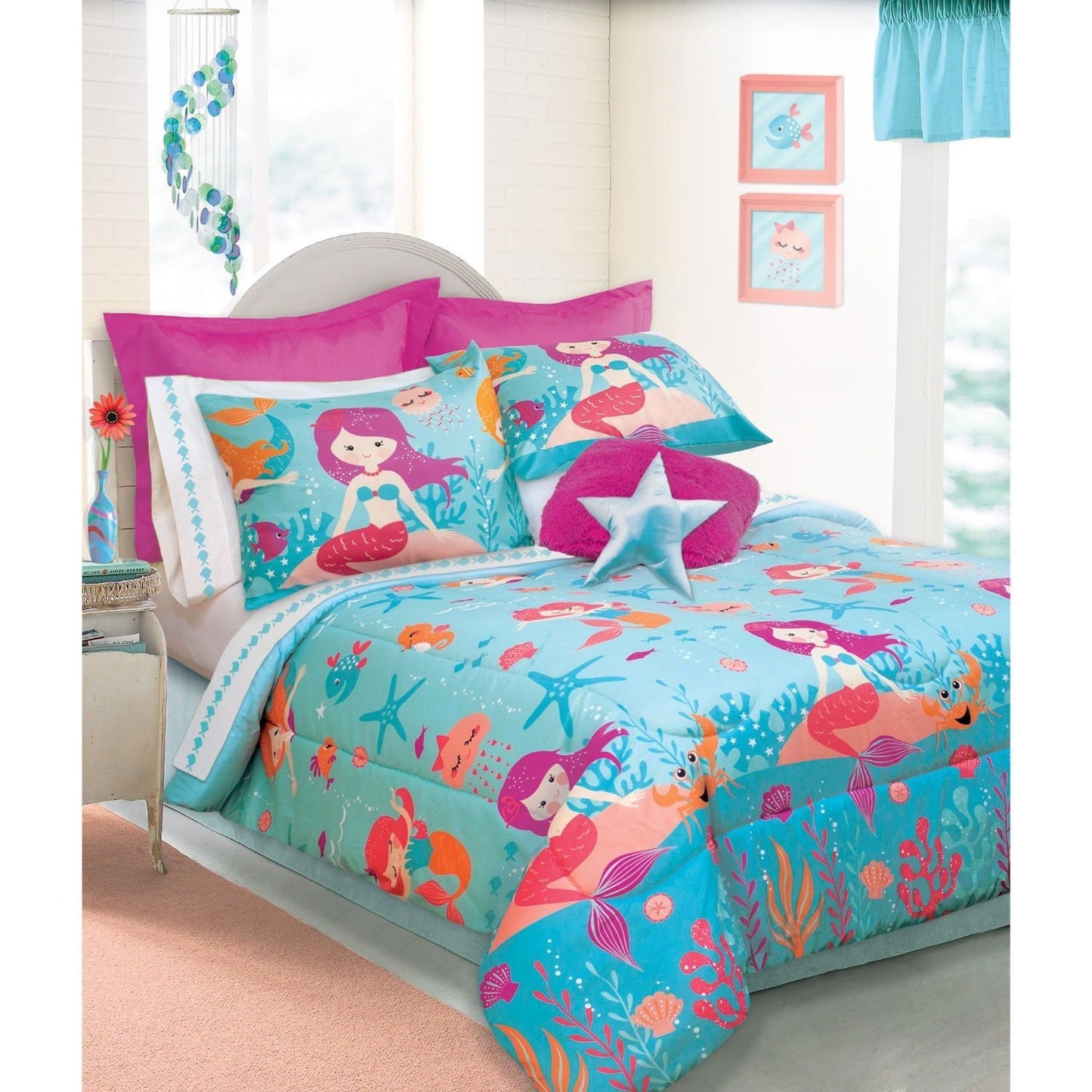 Comforter 3 Piece Set Microfiber Double/Queen Adella - www.Shopthatapp.com