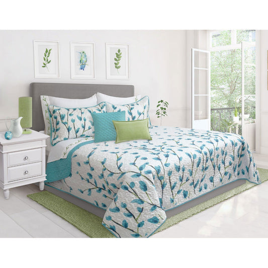 Quilt Bedding Set Woven 3 Piece Set Double/Queen Daphne - www.Shopthatapp.com