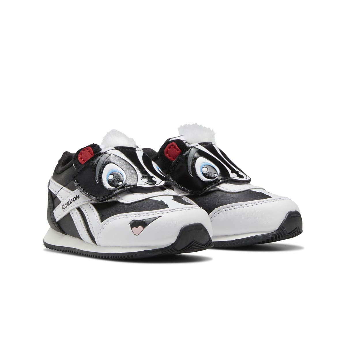 REEBOK GW3766 ROYAL CL JOGGER 2.0 KC INF`S (Medium) Black/White/Red LIfestyle Shoes - www.Shopthatapp.com