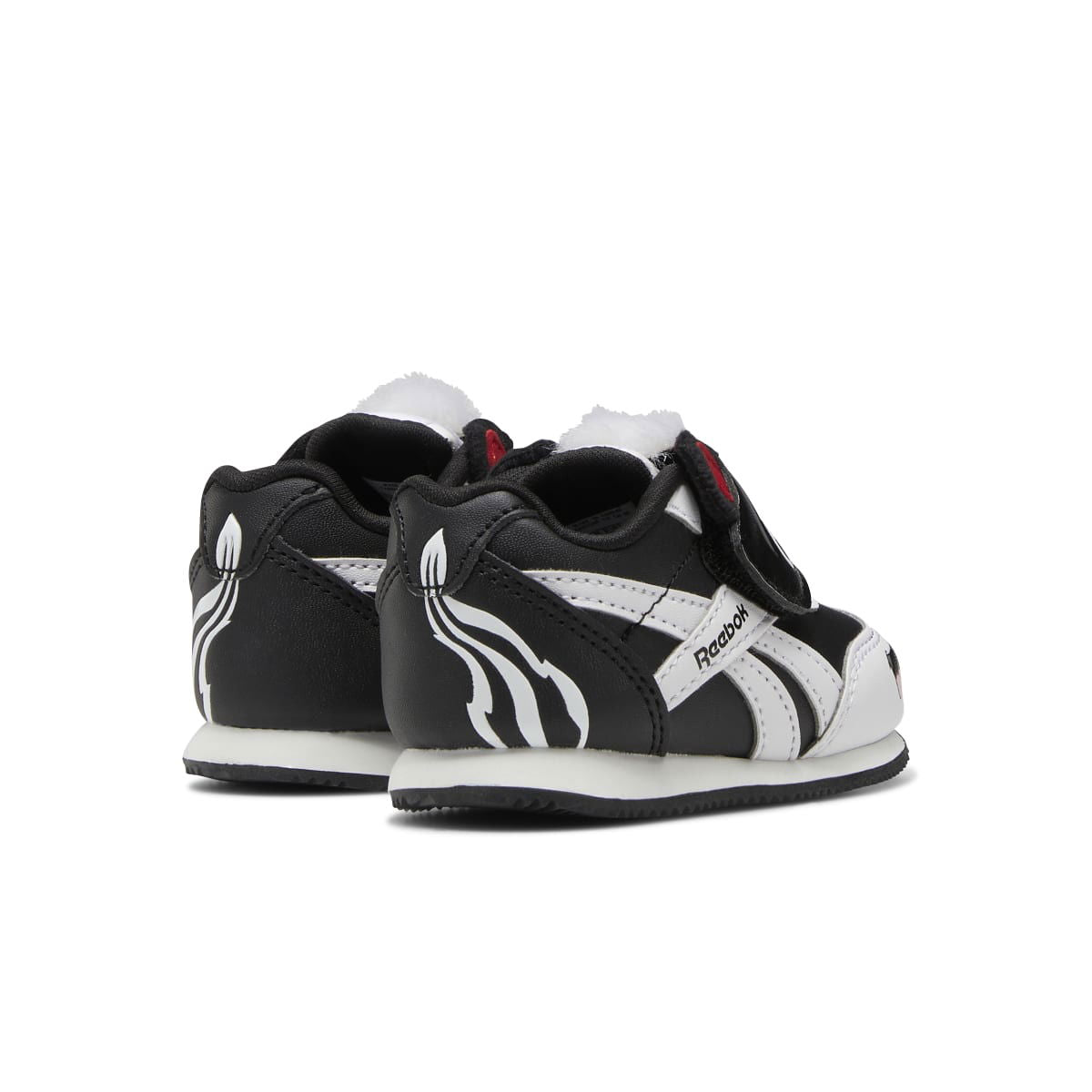 REEBOK GW3766 ROYAL CL JOGGER 2.0 KC INF`S (Medium) Black/White/Red LIfestyle Shoes - www.Shopthatapp.com