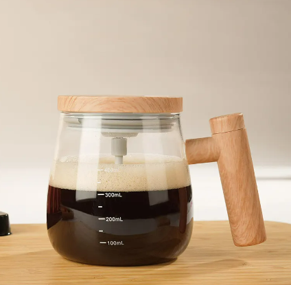 Self Stirring Bamboo Mug - www.Shopthatapp.com