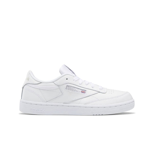 REEBOK BS6168 CLUB C JR'S (Medium) White/Sheer Grey-Int Leather Lifestyle Shoes - www.Shopthatapp.com