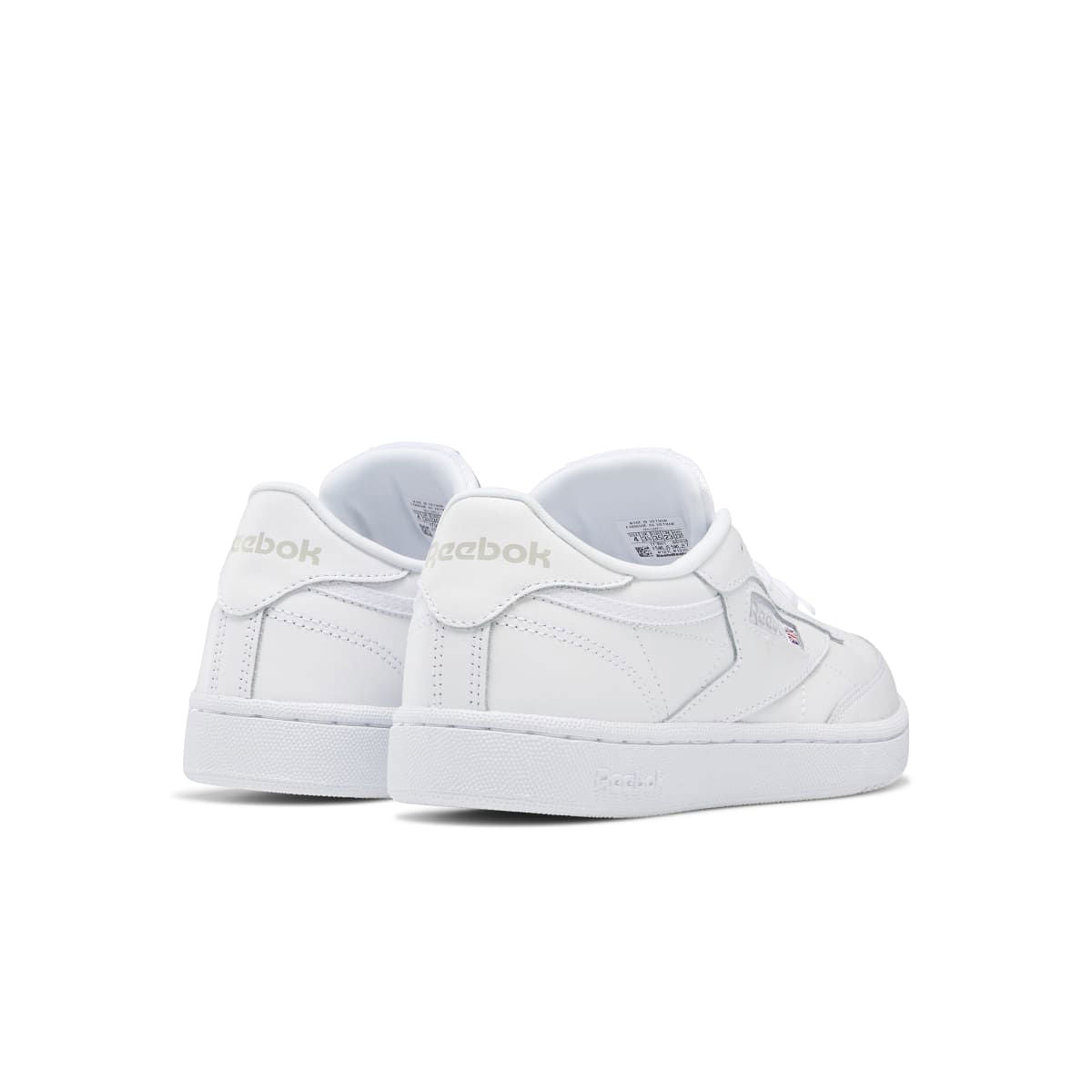 REEBOK BS6168 CLUB C JR'S (Medium) White/Sheer Grey-Int Leather Lifestyle Shoes - www.Shopthatapp.com