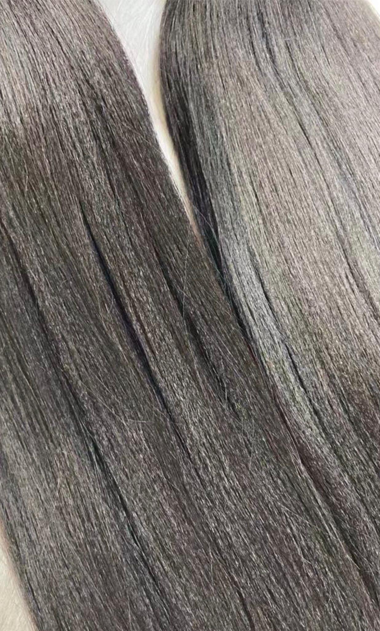 Silk Press (Yaki Straight) Wefts - www.Shopthatapp.com