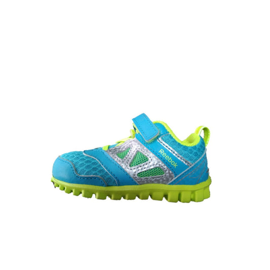 REEBOK M43040 REALFLEX SPEED 3.0 INF'S (Medium) Blue/Yellow/Silver Mesh & Synthetic Running Shoes - www.Shopthatapp.com