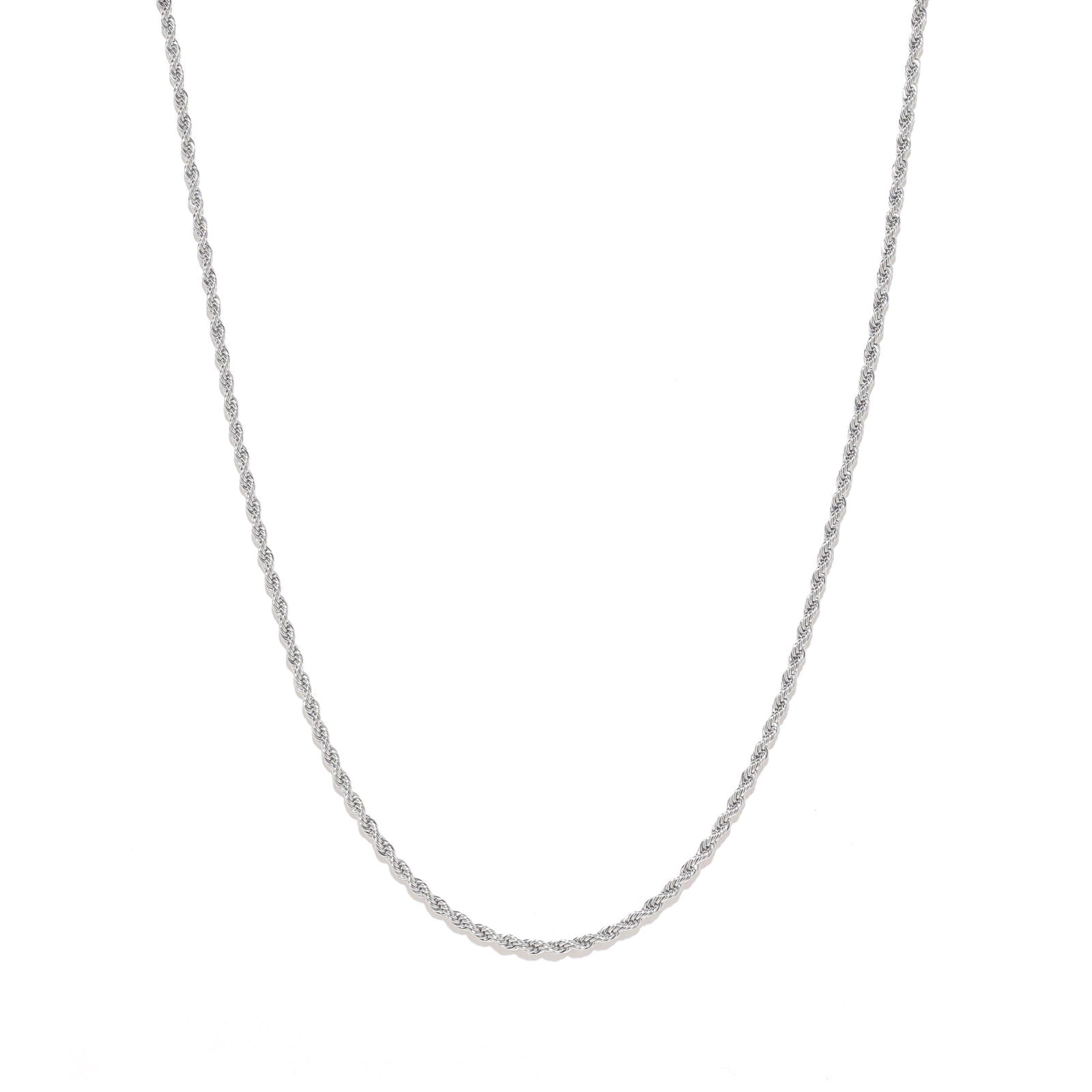 Silver Rope Chain - www.Shopthatapp.com