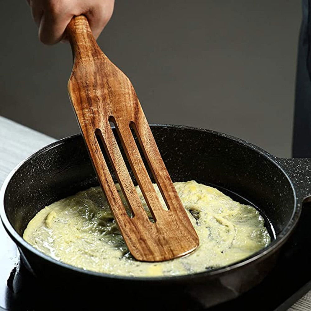 Teak Wooden Cooking Set - www.Shopthatapp.com