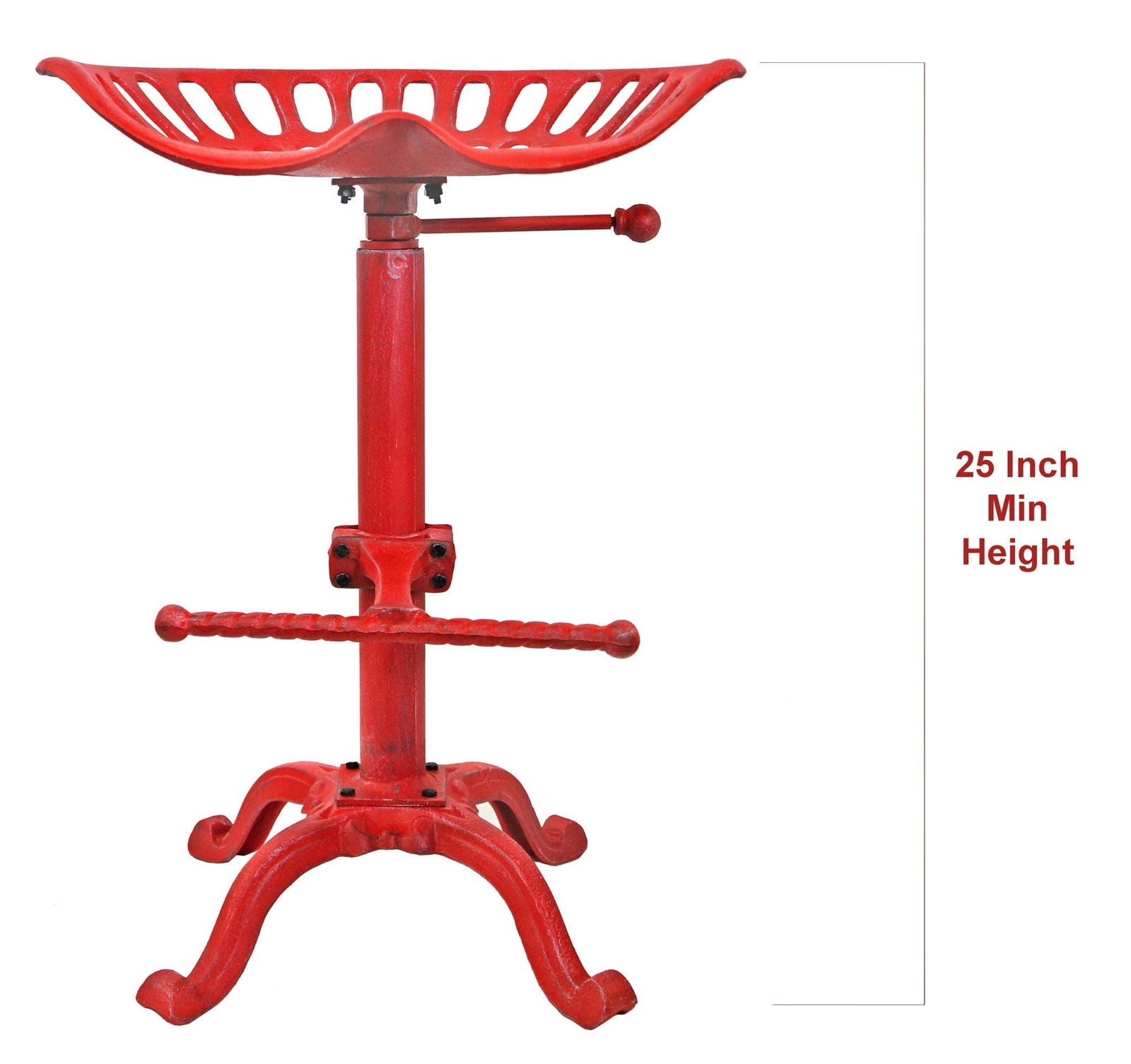 Tractor Seat Stool Red - www.Shopthatapp.com