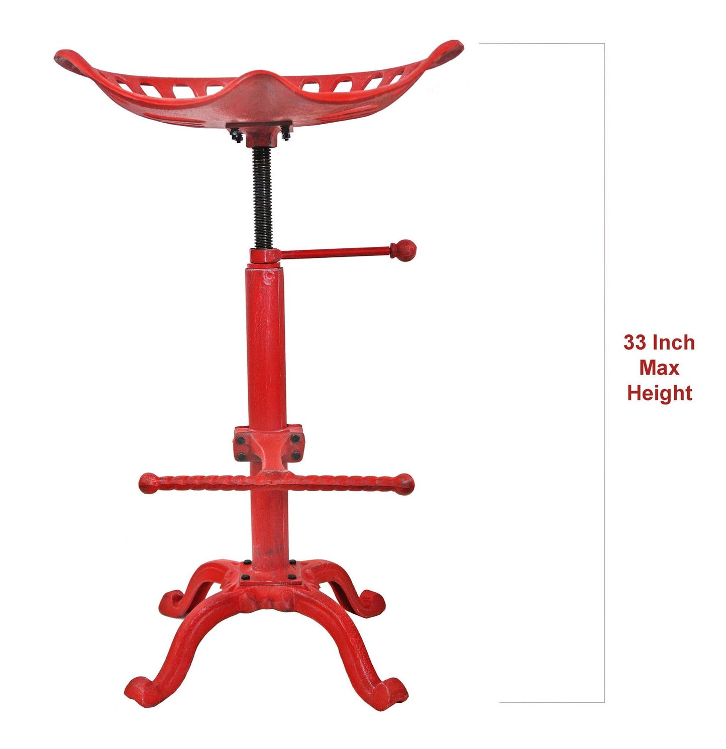 Tractor Seat Stool Red - www.Shopthatapp.com