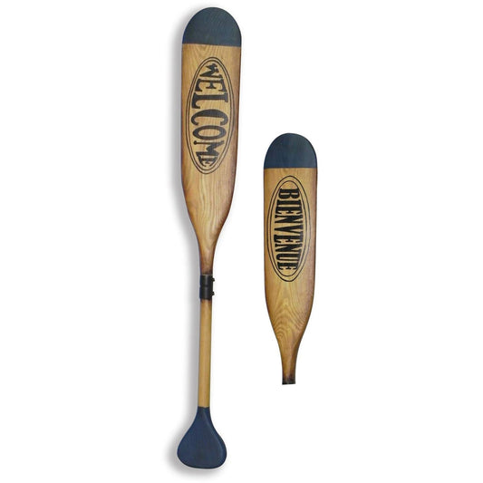 40% Off, Wood Antique Paddle W/Welcome&Bienvenue - www.Shopthatapp.com